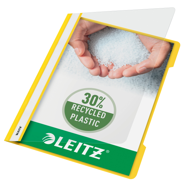 LEITZ Schnellhefter 4191 Kunststoff gelb DIN A4, 25 St.