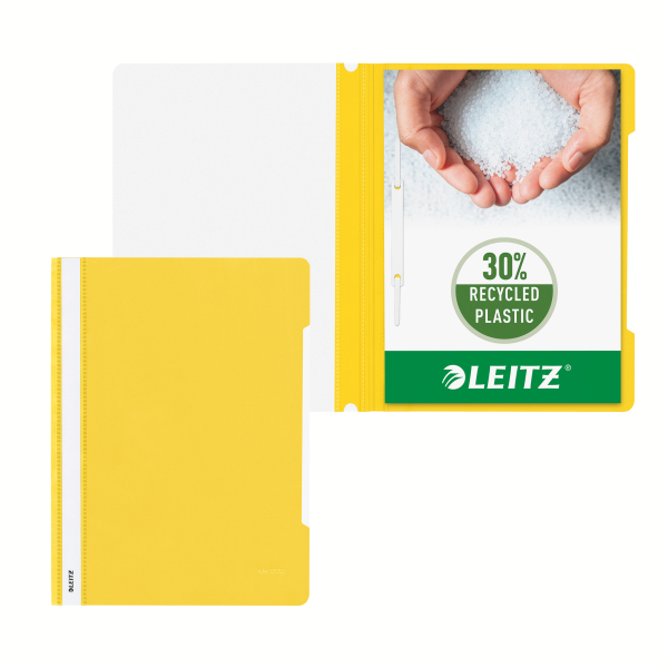 LEITZ Schnellhefter 4191 Kunststoff gelb DIN A4, 25 St.