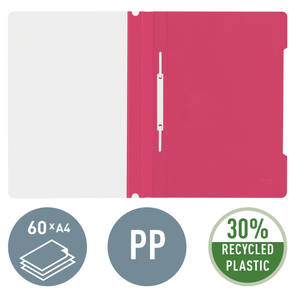 LEITZ Schnellhefter 4191 Kunststoff pink DIN A4, 1 St.