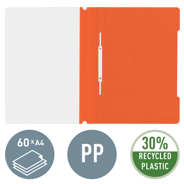 LEITZ Schnellhefter 4191 Kunststoff orange DIN A4, 1 St.
