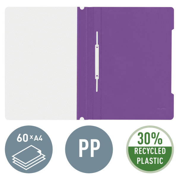 LEITZ Schnellhefter 4191 Kunststoff violett DIN A4, 1 St.