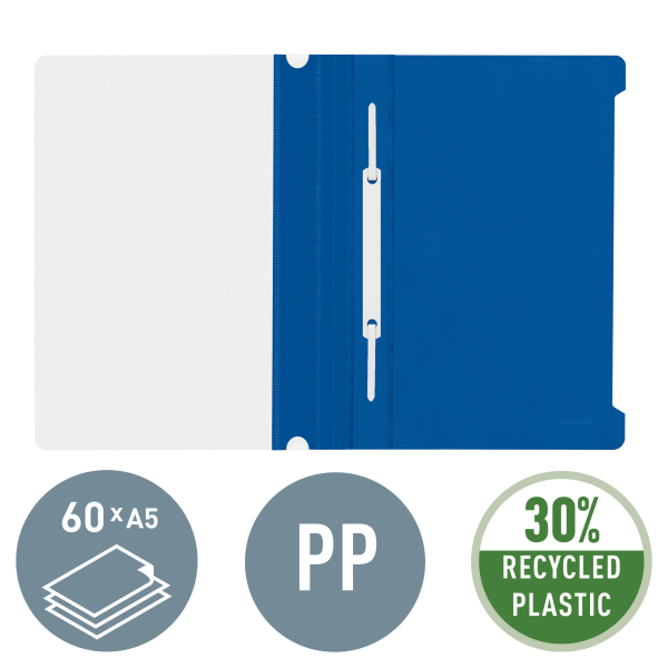 LEITZ Schnellhefter 4197 Kunststoff blau DIN A5, 1 St.