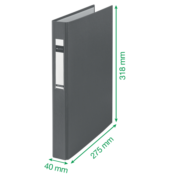 LEITZ 4210 Ringbuch 2-Ringe schwarz 4,0 cm DIN A4, 1 St.