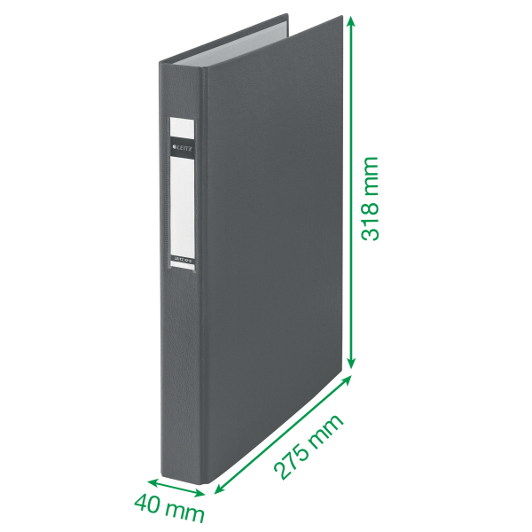 LEITZ 4212 Ringbuch 4-Ringe schwarz 4,0 cm DIN A4, 1 St.