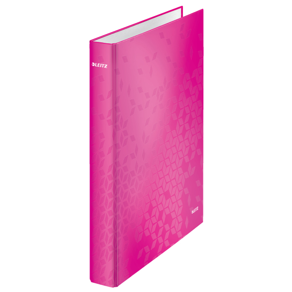 LEITZ WOW Ringbuch 2-Ringe pink 4,0 cm DIN A4, 1 St.