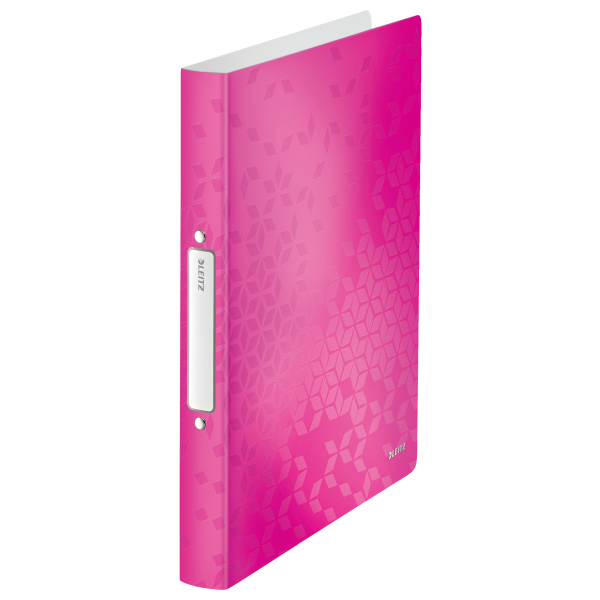 LEITZ WOW Ringbuch 2-Ringe pink-metallic 3,2 cm DIN A4, 1 St.