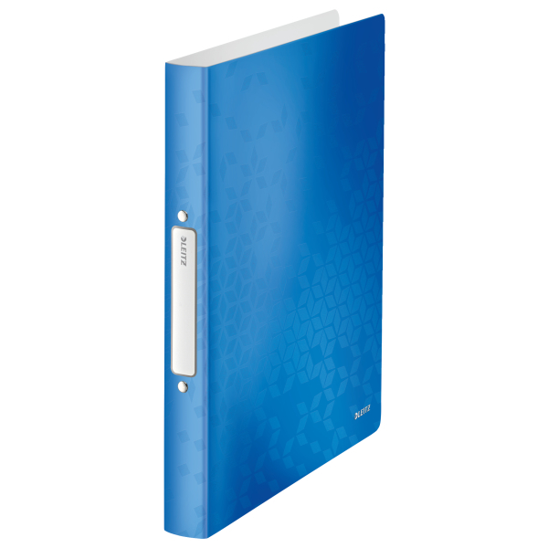 LEITZ WOW Ringbuch 2-Ringe blau-metallic 3,2 cm DIN A4, 1 St.