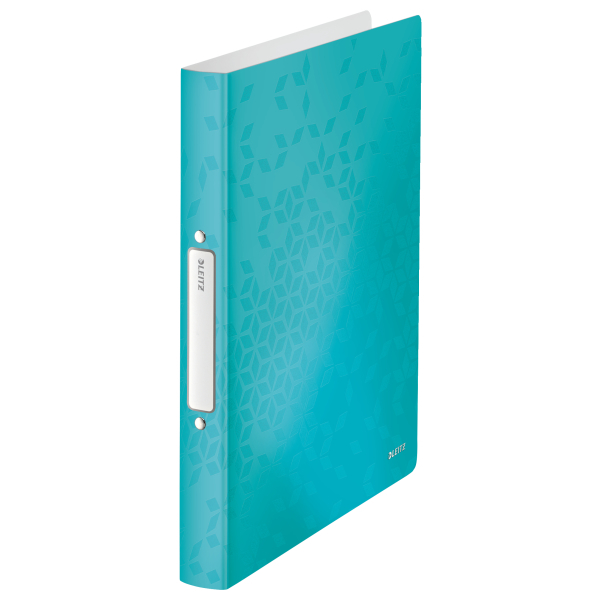 LEITZ WOW Ringbuch 2-Ringe eisblau-metallic 3,2 cm DIN A4, 1 St.
