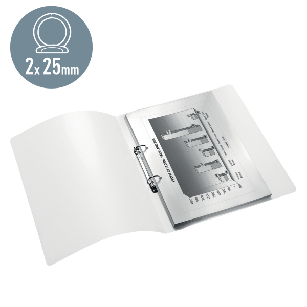 LEITZ WOW Ringbuch 2-Ringe grün 3,2 cm DIN A4, 1 St.