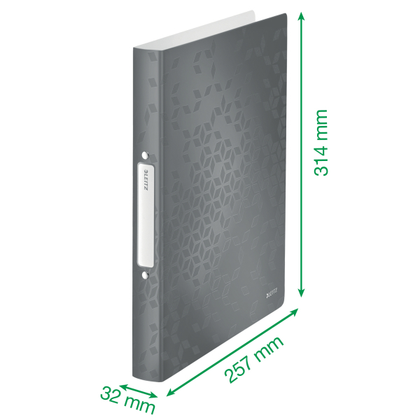 LEITZ WOW Ringbuch 2-Ringe grün 3,2 cm DIN A4, 1 St.