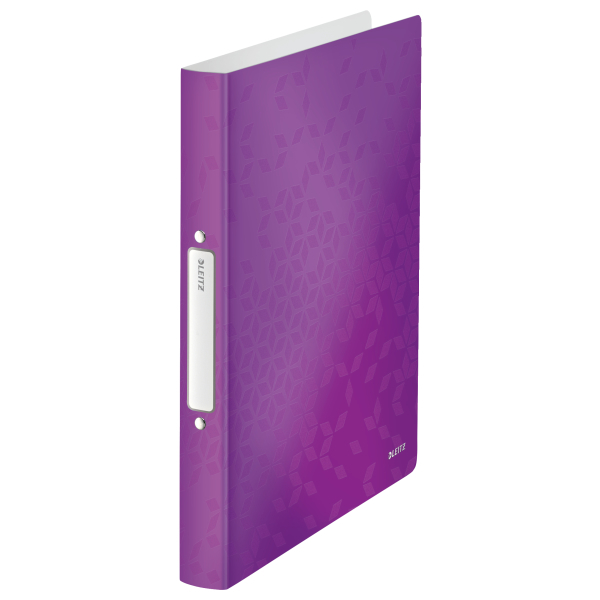 LEITZ WOW Ringbuch 2-Ringe violett-metallic 3,2 cm DIN A4, 1 St.