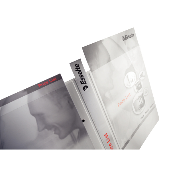 LEITZ Präsentationsringbücher 2-Ringe weiß 3,7 cm DIN A4, 6 St.