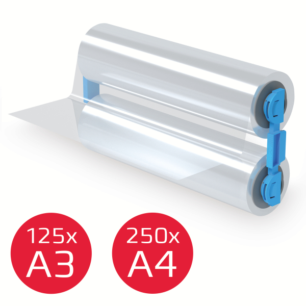GBC Laminierfolienrolle für Nachfüllbare Kassetten Foton 30 glänzend für diverse Formate bis A3 75 micron, 1 St.
