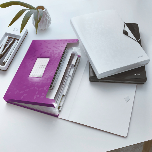 LEITZ Fächermappe WOW 4589 6 Fächer violett, 1 St.