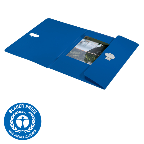 LEITZ Sammelmappe recycle 4622 DIN A4 blau, 1 St.