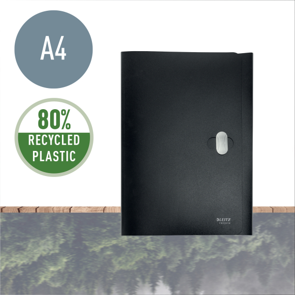 LEITZ Sammelmappe recycle 4622 DIN A4 schwarz, 1 St.