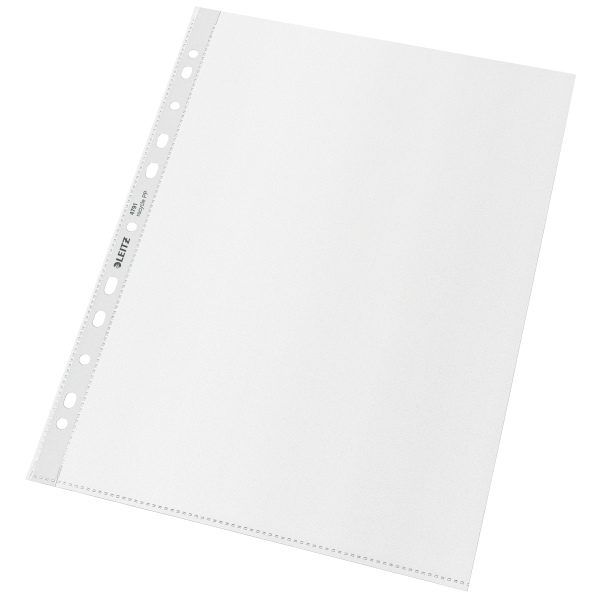LEITZ Prospekthüllen Recycle 4791 DIN A4 transparent genarbt 0,10 mm, 25 St.