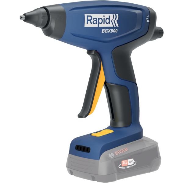 Rapid BGX500 18V P4A Akku-Heißklebepistole blau, schwarz, gelb, 1 St.