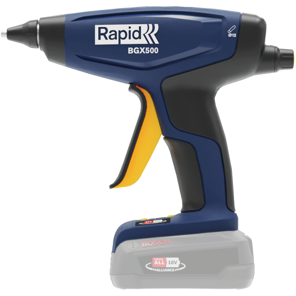 Rapid BGX500 18V P4A Akku-Heißklebepistole blau, schwarz, gelb, 1 St.