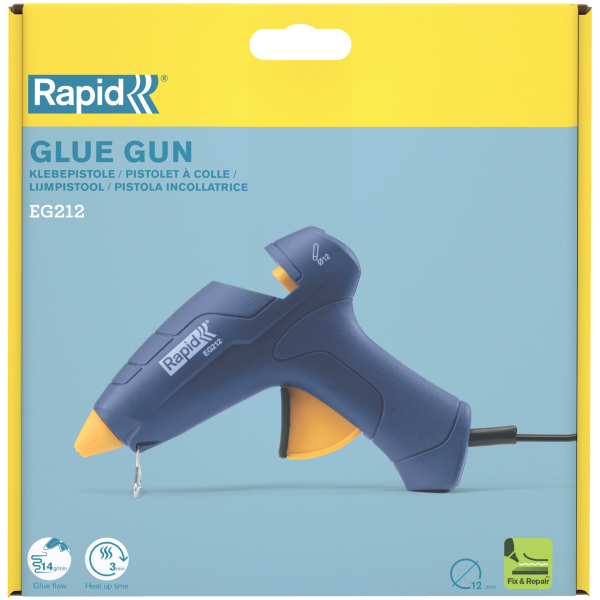 Rapid EG212 Heißklebepistole blau, 1 St.