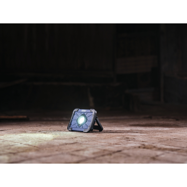 Rapid The Portable LED Akku-Baustrahler blau, schwarz 10 Watt
