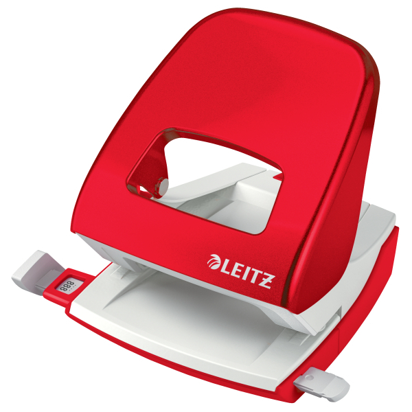 LEITZ Locher NeXXt 5008 WOW rot-metallic, 1 St.