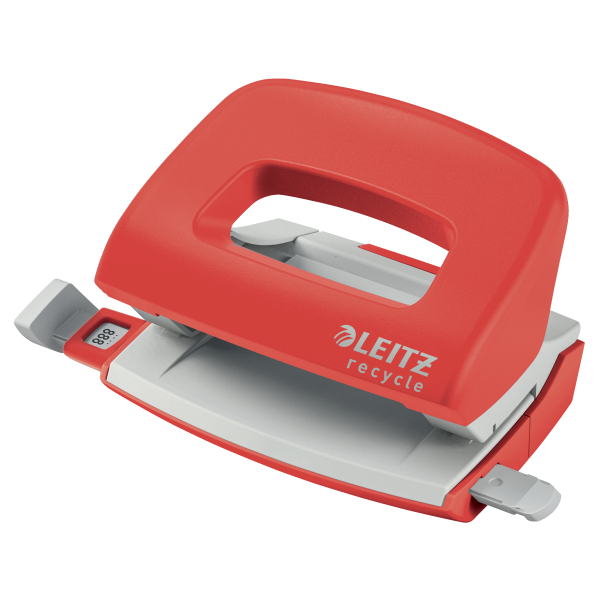 LEITZ Locher Recycle Mini rot, 1 St.