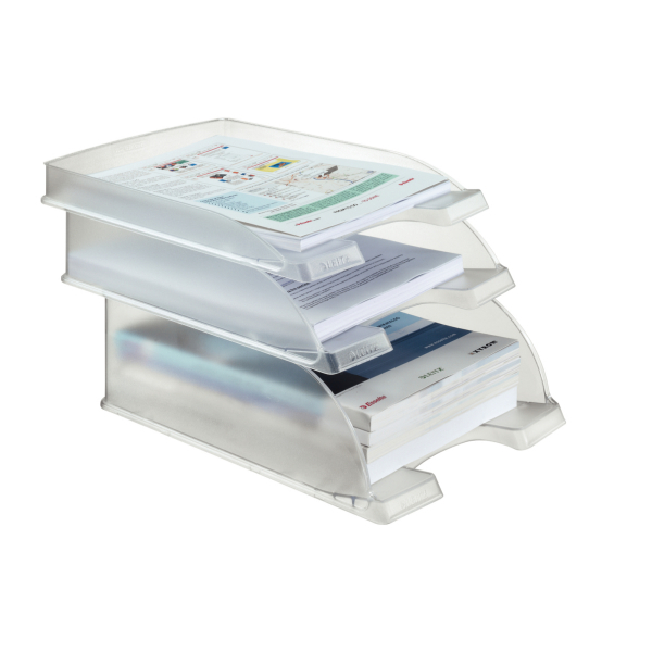 LEITZ Briefablage Plus 52270003 frost DIN A4, 1 St.