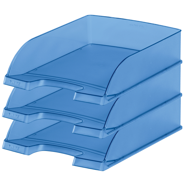 LEITZ Briefablage Plus 52270034 blau-transparent DIN A4, 1 St.