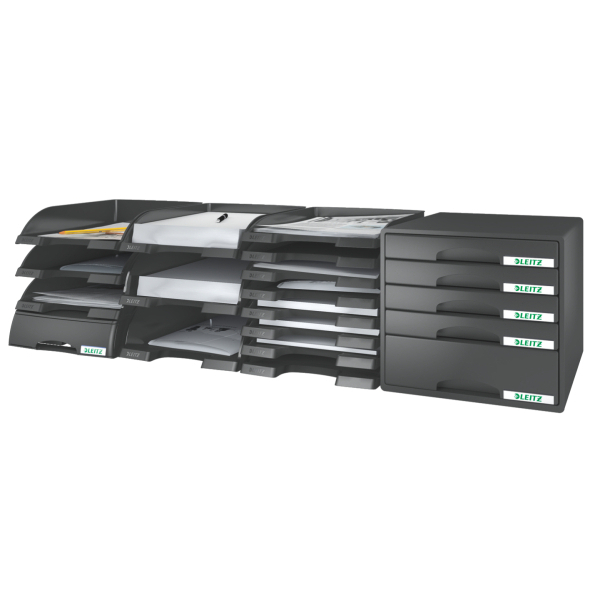 LEITZ Briefablage Plus schwarz DIN A4, 1 St.