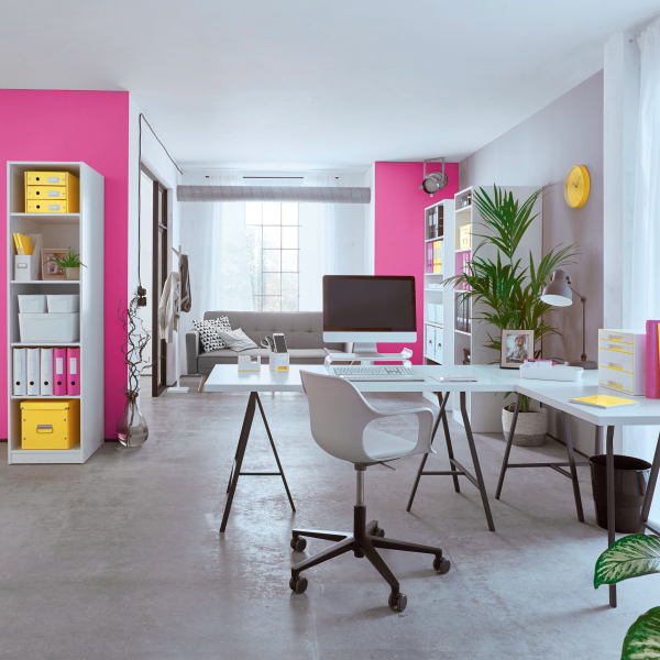 LEITZ Stehsammler WOW 52771023 pink Kunststoff, DIN A4, 1 St.