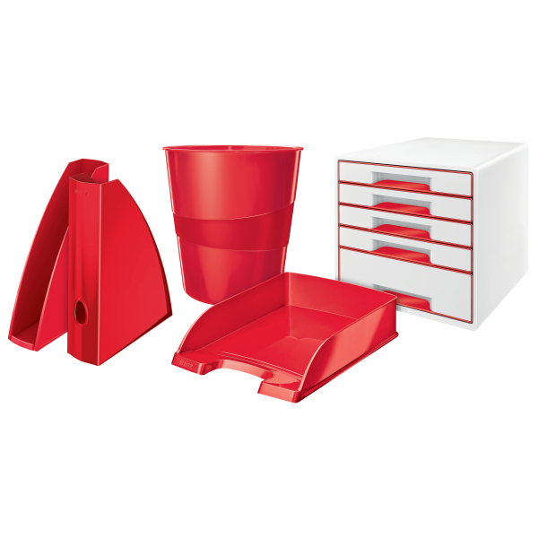 LEITZ Stehsammler WOW 52771026 rot Kunststoff, DIN A4, 1 St.
