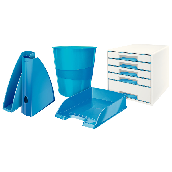 LEITZ Stehsammler WOW 52771036 blau Kunststoff, DIN A4, 1 St.