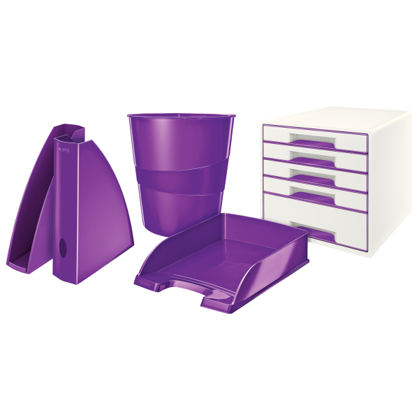 LEITZ Stehsammler WOW 52771062 violett Kunststoff, DIN A4, 1 St.