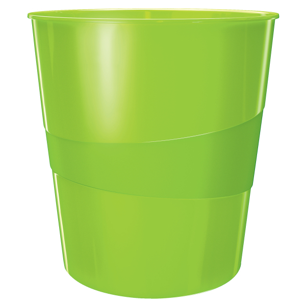 LEITZ WOW Duo Colour Papierkorb 15,0 l grün, 1 St.
