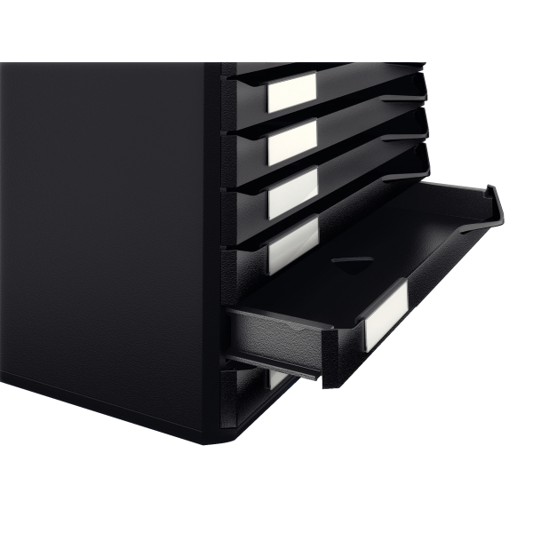 LEITZ Schubladenbox Formular-Set schwarz 52940095, DIN A4 mit 10 Schubladen, 1 St.