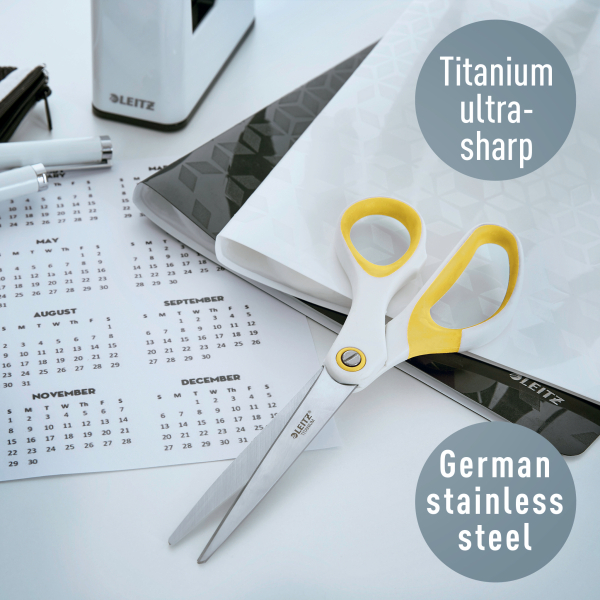 LEITZ Papierschere WOW Titan gelb 20,5 cm