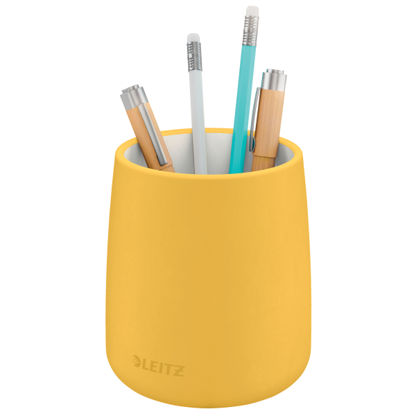 LEITZ Stiftehalter Cosy gelb Keramik 8,7 x 8,7 x 10,8 cm