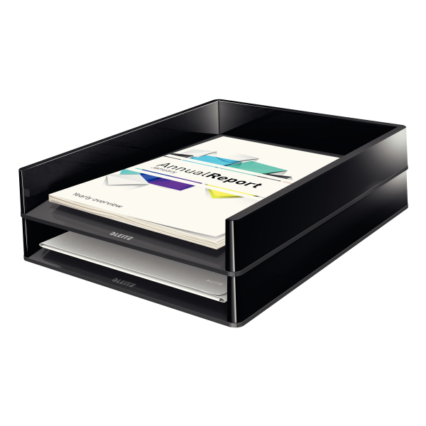 LEITZ Briefablage Duo Colour schwarz/grau DIN A4, 1 St.