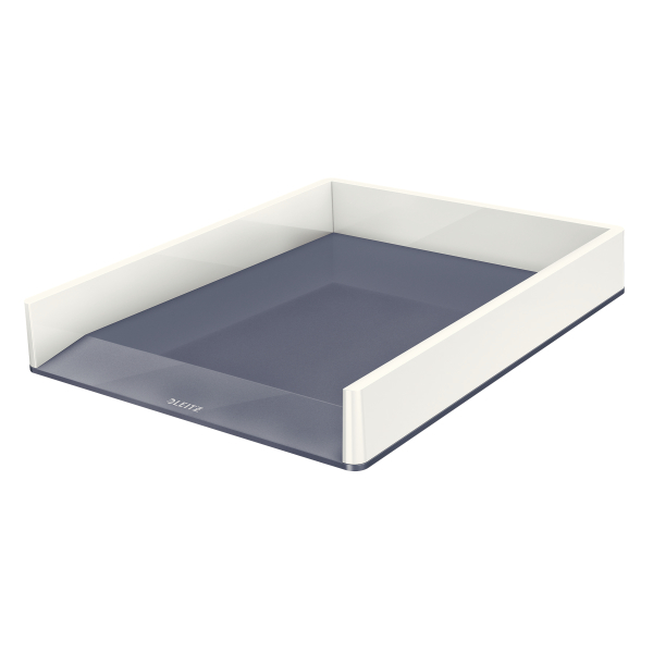 LEITZ Briefablage WOW Duo Colour perlweiß/grau DIN A4, 1 St.