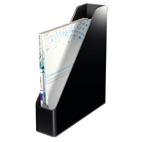 LEITZ Stehsammler Duo Colour 53620095 schwarz/grau Kunststoff, DIN A4, 1 St.