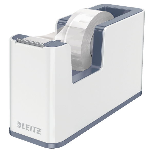 LEITZ Tischabroller WOW Duo Colour perlweiß/grau