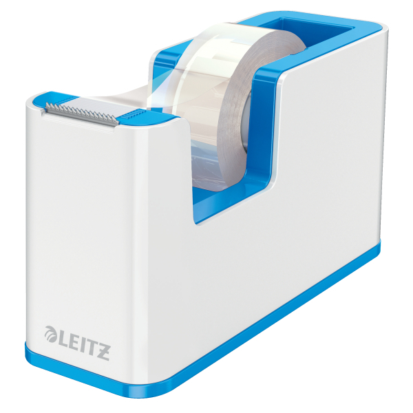 LEITZ Tischabroller WOW Duo Colour perlweiß/blau