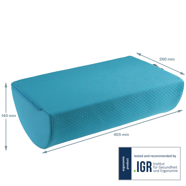 LEITZ Fußstütze Ergo Cosy blau Stoff