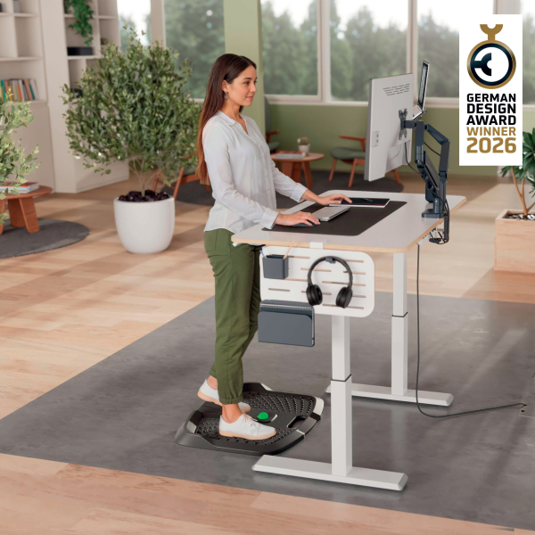 LEITZ Anti-Ermüdungsmatte Ergo Active dunkelgrau 60,5 x 68,1 cm