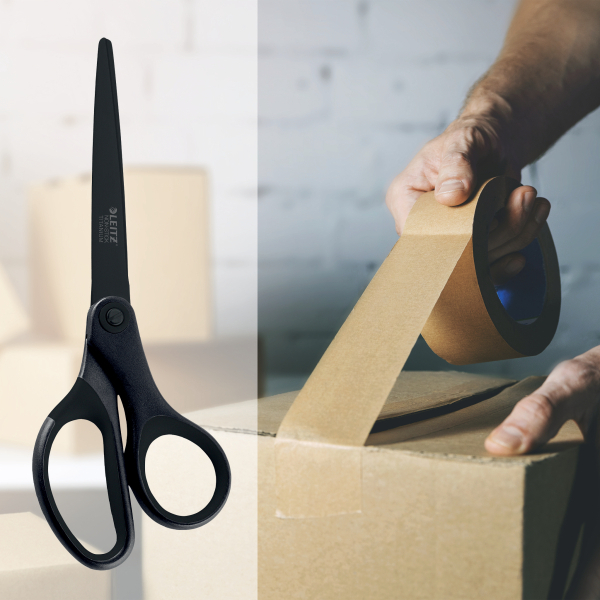 LEITZ Antihaftschere Titanium schwarz 18,0 cm