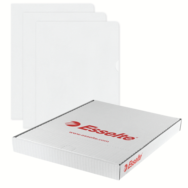 Esselte Sichthüllen Standard Plus 54850 DIN A5 transparent genarbt 0,12 mm, 100 St.