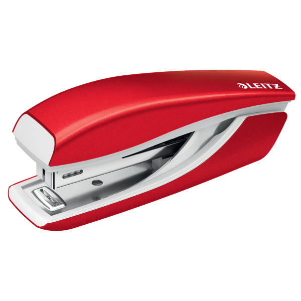 LEITZ Heftgerät NeXXt 5528 WOW Mini rot-metallic, 1 St.