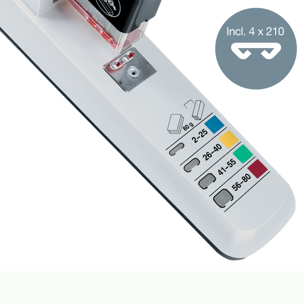 LEITZ Heftgerät 5551 grau, 1 St.