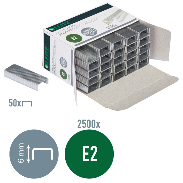 LEITZ Heftklammern Electric 5569 e2, 2.500 St.